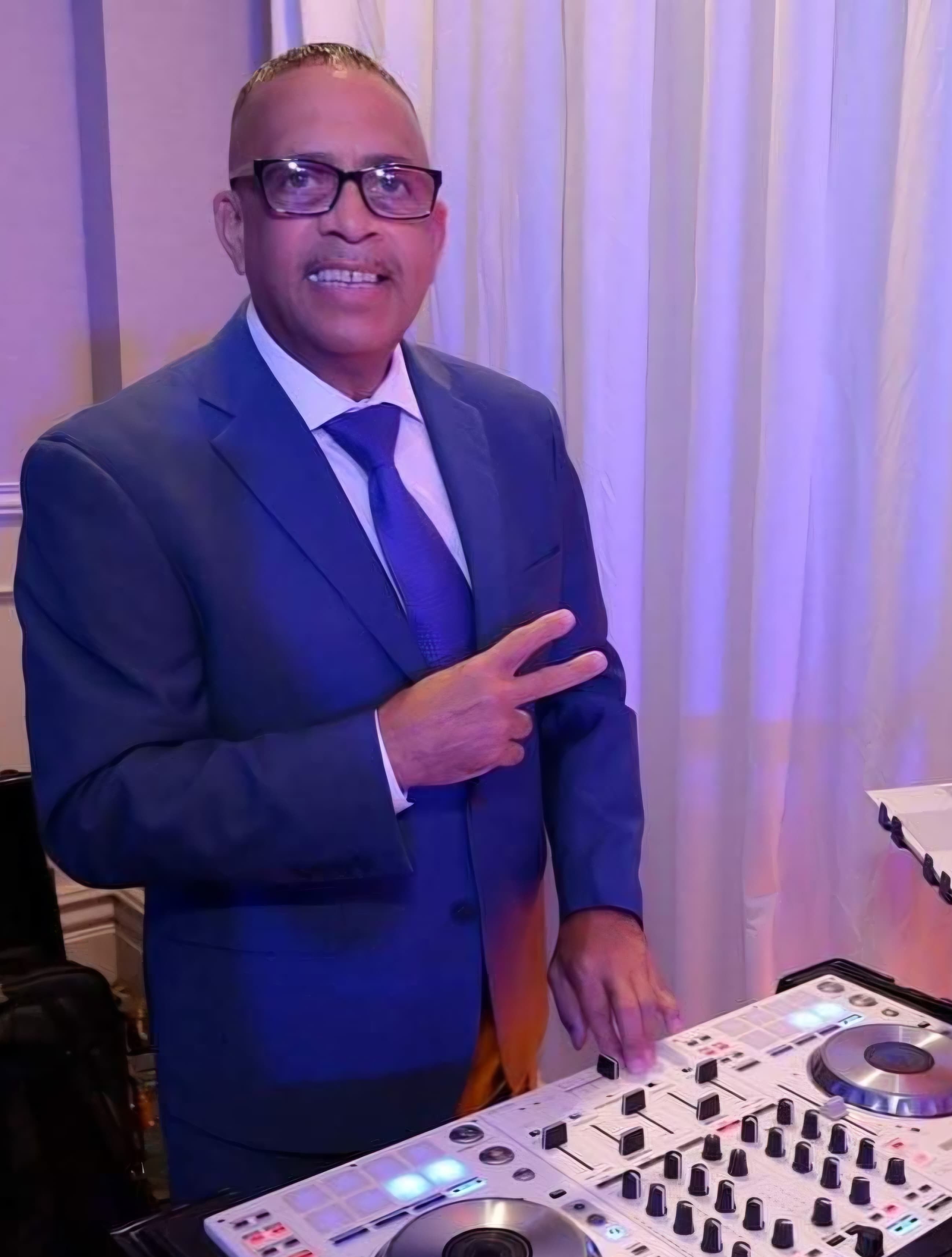 Portrait of Johnnie R. Rivera, founder and president of Vaya DJ, a 40-year veteran of the Tampa Bay music industry